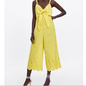 Zara yellow jumpsuit